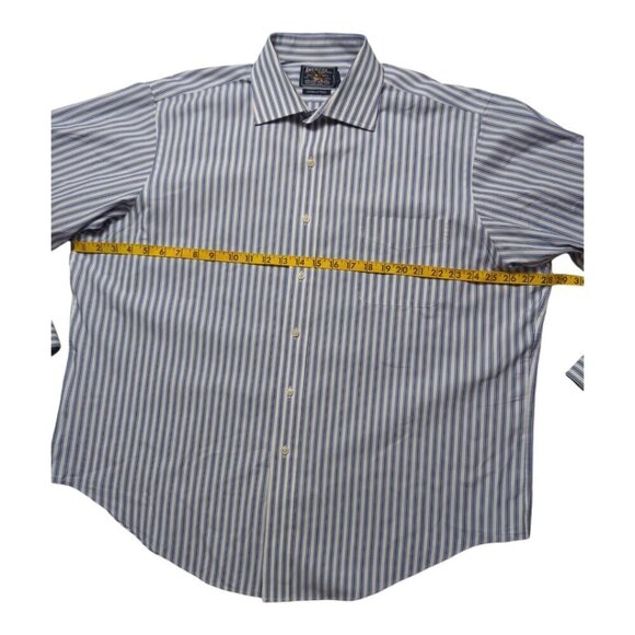 American Living Dress Shirt Size 16 1/2 / 36/37 Color Blue Black White - Picture 3 of 11